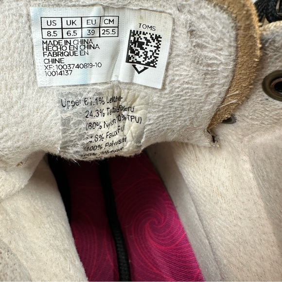 TOMS Mesa Hiking Lace Up Boot Desert Sand #446 - Picture 9 of 12